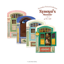 Load image into Gallery viewer, Nyonya's Memoir Postcard Collectible Set (4in1)