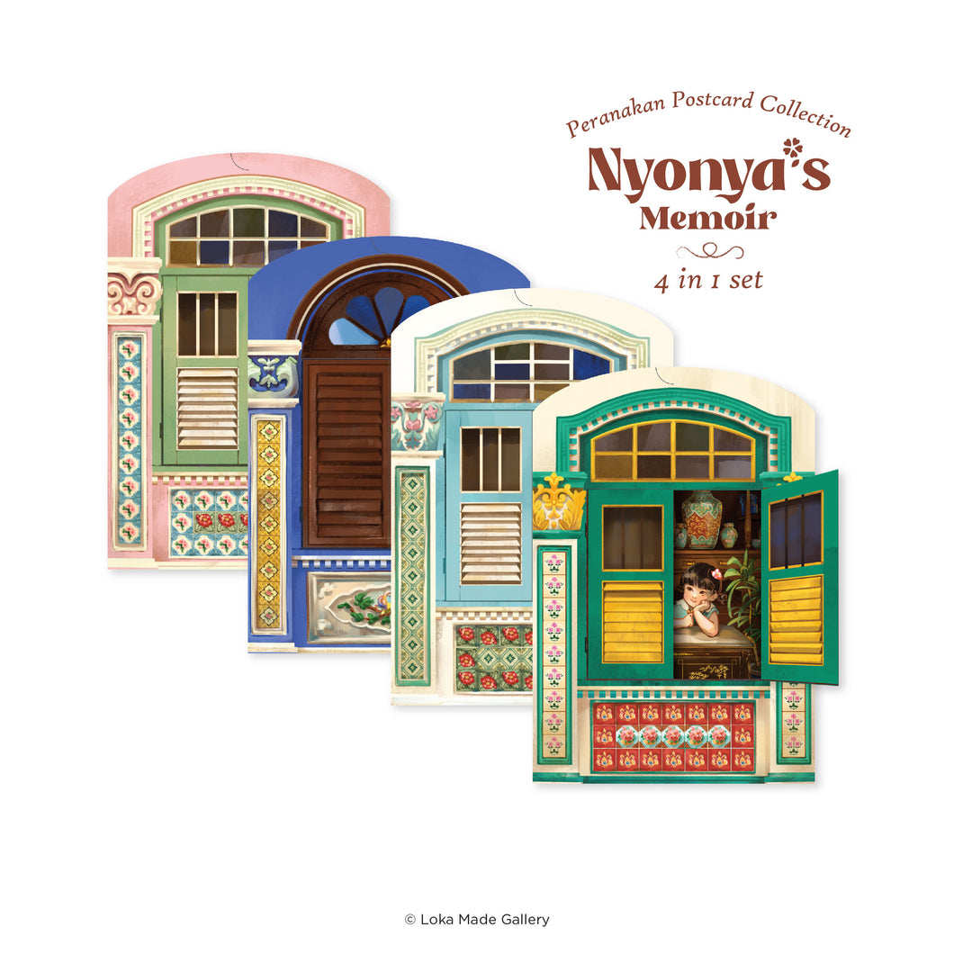 Nyonya's Memoir Postcard Collectible Set (4in1)