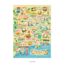 Load image into Gallery viewer, Doodle Land: Penang Jom Cari Makan - Malaysia Postcard