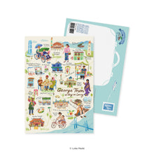 Load image into Gallery viewer, Doodle Land: George Town A Day In Lorong - Malaysia Postcard