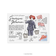 Load image into Gallery viewer, Lokapedia Singapore: Samsui Women - Singapore Postcard