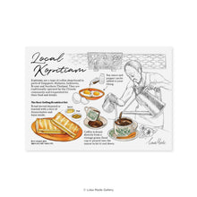 Load image into Gallery viewer, Lokapedia Singapore: Local Kopitiam - Singapore Postcard