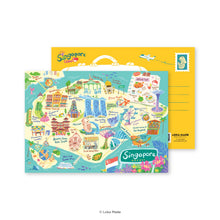 Load image into Gallery viewer, Doodle Land: Explore Singapore - Singapore Postcard