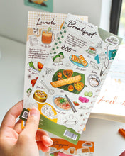 Load image into Gallery viewer, Get a taste of Malaysia with Loka Made's Jom Makan sticker series - illustrated Malaysian food sticker series that feature iconic Malaysian local food for every meal of the day! Waterproof and re-stickable. From nasi lemak to roti canai, get your hands on these iconic Malaysian food stickers today!