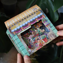 Load image into Gallery viewer, Peeking through Layering of Malaysia 'Colours of India's Heritage' - 3 Layer Greeting Card