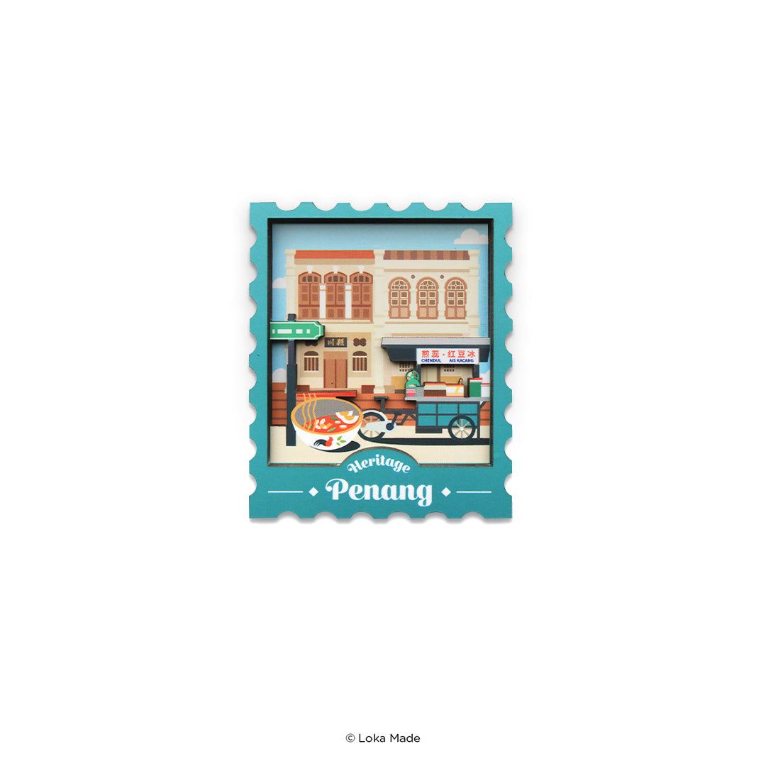 Loka Made Woodee Magnet 'From Penang, With Love' - Wood Magnet