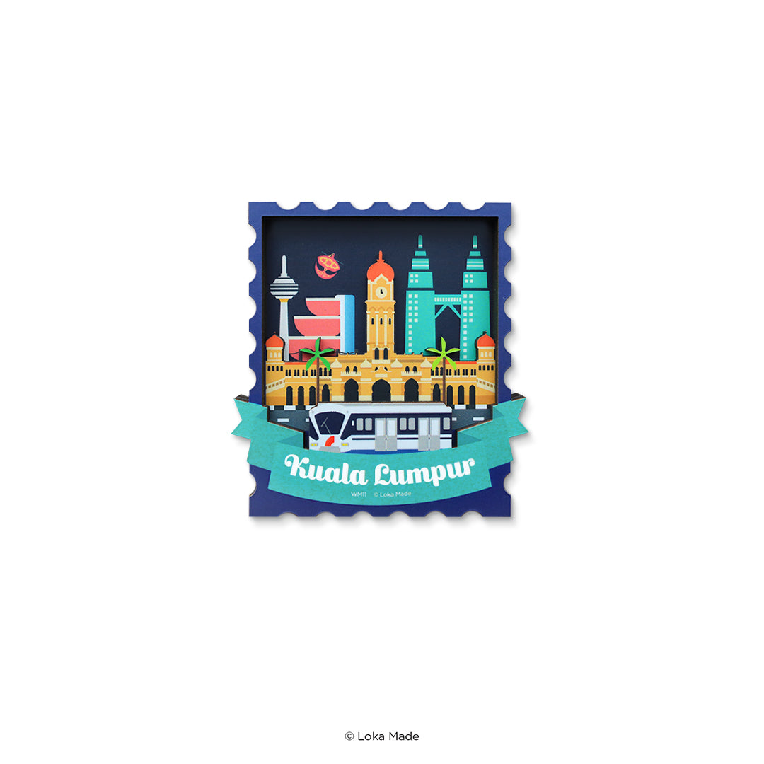 Loka Made Woodee Magnet 'Sultan Abdul Samad Building' - Wood Magnet
