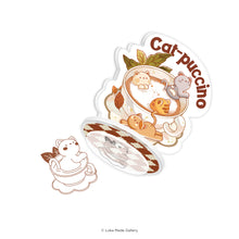 Load image into Gallery viewer, Coffeelogy 'Cat-puccino' - Standee Clip Stamp