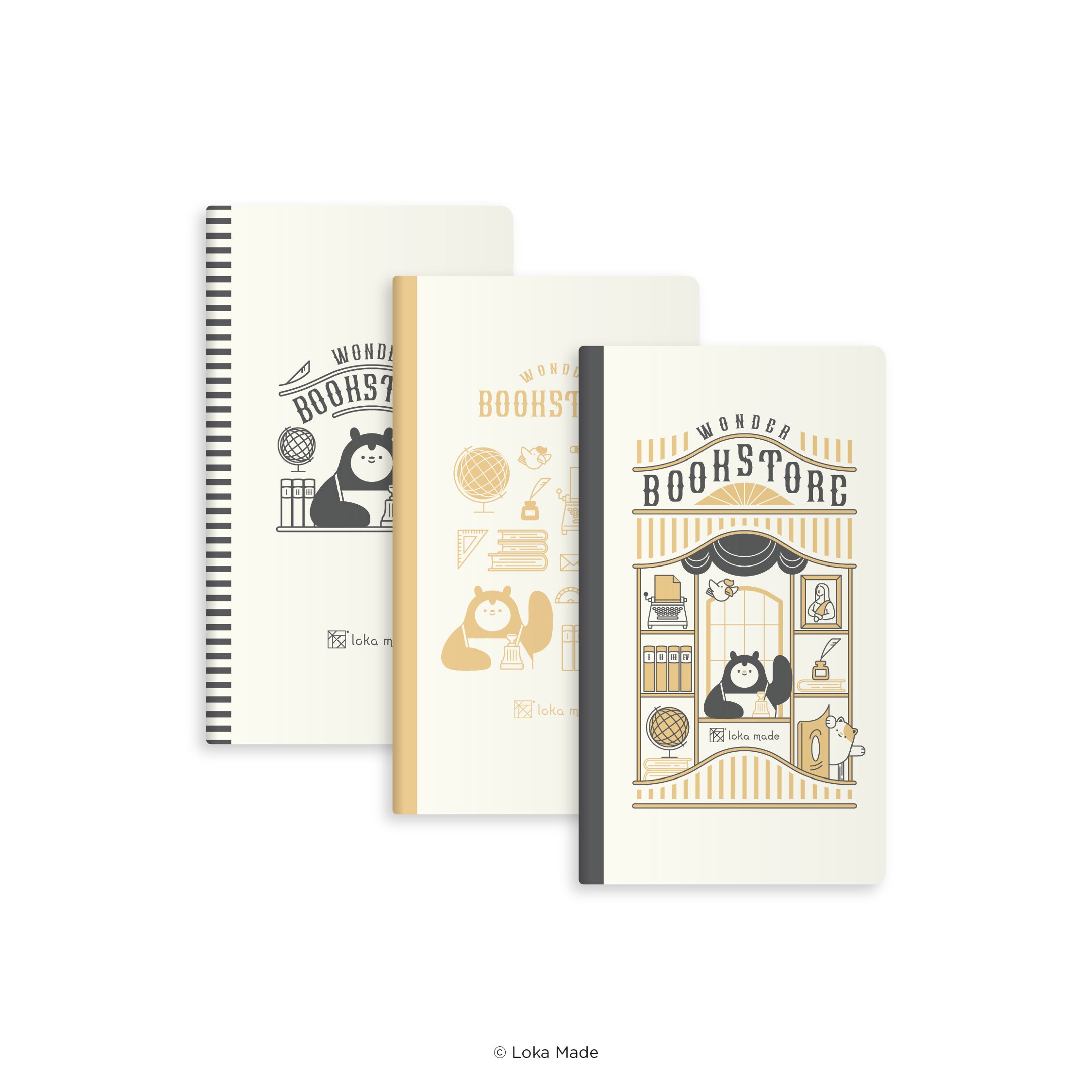 Image 530: TSUTAYA BOOKS x Loka Made 'Wonder Bookstore' - 3in1 Notebook Bundle