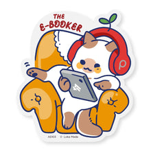 Load image into Gallery viewer, Sticker Reader Cat: The E-Booker