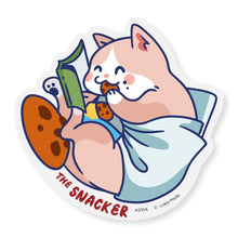Load image into Gallery viewer, Sticker Reader Cat: The Snacker AS104
