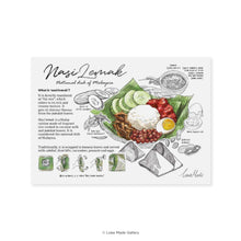 Load image into Gallery viewer, Lokapedia: Nasi Lemak - Postcard