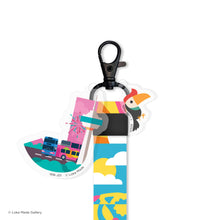 Load image into Gallery viewer, Warna-warni Strap 'Tropical Sun Wave' - Short Lanyard