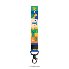 Load image into Gallery viewer, Warna-warni Strap 'Borneo Adventures' - Short Lanyard