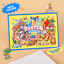 Load image into Gallery viewer, Rentak Malaysia - Metal Postcard