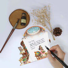 Load image into Gallery viewer, 360° 3D Greetings Card: Peaceful Hours in the Study