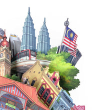 Load image into Gallery viewer, 360° 3D Greetings Card: Malaysia in the Glimpse of Eye