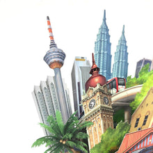 Load image into Gallery viewer, 360° 3D Greetings Card: Malaysia in the Glimpse of Eye TP03
