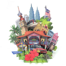 Load image into Gallery viewer, 360° 3D Greetings Card: Malaysia in the Glimpse of Eye
