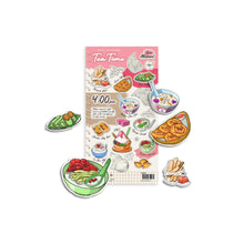 Load image into Gallery viewer, Get a taste of Malaysia with Loka Made's Jom Makan sticker series - illustrated Malaysian food sticker series that feature iconic Malaysian local food for every meal of the day! Waterproof and re-stickable. From nasi lemak to roti canai, get your hands on these iconic Malaysian food stickers today!