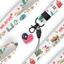 Load image into Gallery viewer, Loka Made’s lanyard jam-packed with fun and cute Malaysian designs that celebrate all things Malaysian - from iconic tourist attractions to mouth-watering food, bubble tea, and adorable cats.  Add some Malaysia charm to your everyday look with this everyday accessory.