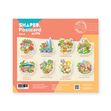 Load image into Gallery viewer, Malaysia Shaped Postcard Set A
