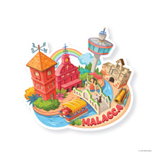 Load image into Gallery viewer, Malaysia Shaped Postcard Set B