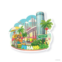 Load image into Gallery viewer, Malaysia Shaped Postcard Set B