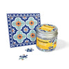 Mini Puzzle Coaster: Blue Flourish