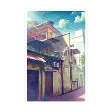 Load image into Gallery viewer, Behind the Bustled Town Postcard