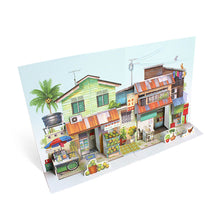 Load image into Gallery viewer, Pop Up Postcard :Neighbourhood Refreshments and Kopitiam