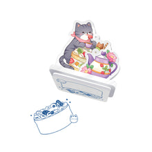 Load image into Gallery viewer, Purrfect Stamp Block 'Itadaki-meows'