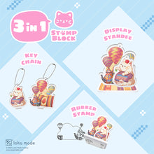 Load image into Gallery viewer, Purrfect Stamp Block Series 2 Set (6pcs) and ink pad
