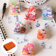 Load image into Gallery viewer, Purrfect Stamp Block Series 2 Set (6pcs) and ink pad