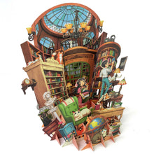 Load image into Gallery viewer, 360° 3D Greetings Card: Peaceful Hours in the Study
