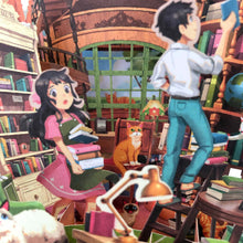 Load image into Gallery viewer, 360° 3D Greetings Card: Peaceful Hours in the Study