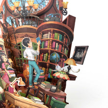 Load image into Gallery viewer, 360° 3D Greetings Card: Peaceful Hours in the Study TP07
