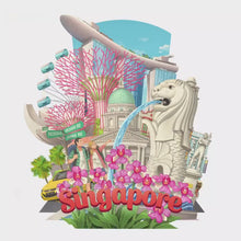 Load and play video in Gallery viewer, 360 3D Greetings Card: Singapore in a Glimpse
