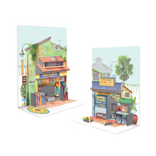 Load image into Gallery viewer, Pop Up Postcard: Silky Saree and Barber Shop
