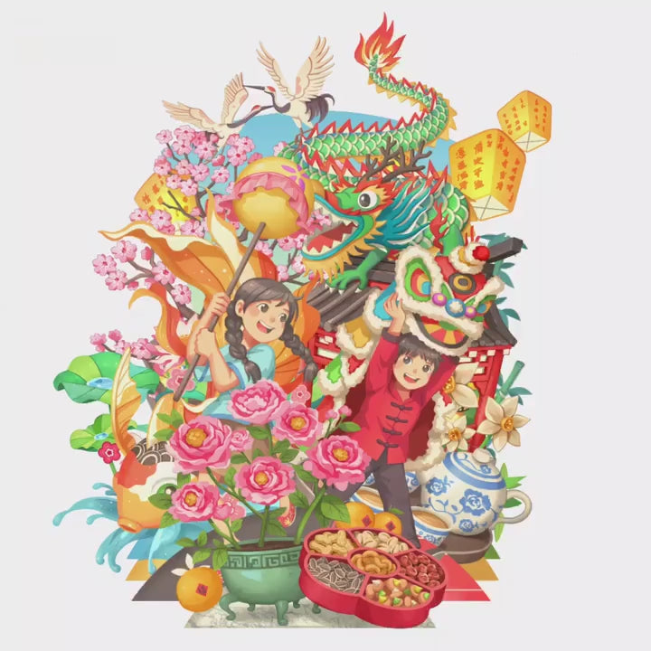 Image 453: 360° 3D Greetings Card: Festive Adventures