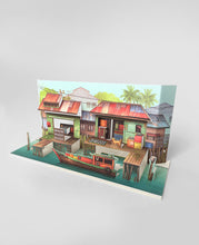 Load image into Gallery viewer, Pop Up Postcard: The Rhythm of Fishing Village PUC02
