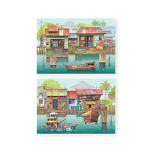 Load image into Gallery viewer, Pop Up Postcard: The Rhythm of Fishing Village PUC02
