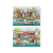 Load image into Gallery viewer, Pop Up Postcard: The Rhythm of Fishing Village