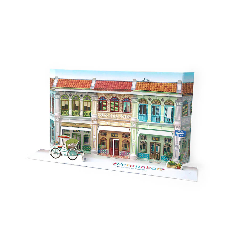 Malaysia Pop Up Postcard: Peranakan The Colors of Tradition MPP03