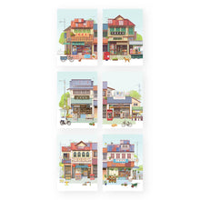Load image into Gallery viewer, Pop Up Postcard: Shophouse Set (6in1) PUA01f
