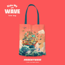 Load image into Gallery viewer, TT06 Tote Bag Ride My Wave
