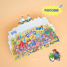 Load image into Gallery viewer, Rentak Malaysia - Malaysia Shaped Postcard
