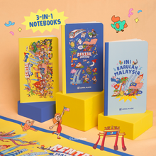Load image into Gallery viewer, Rentak Malaysia - 3in1 Notebook Bundle
