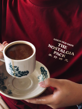 Load image into Gallery viewer, Oxwhite x Loka Made CNY Good Old Days Tee: The Nolstagia Pack (Burgundy)
