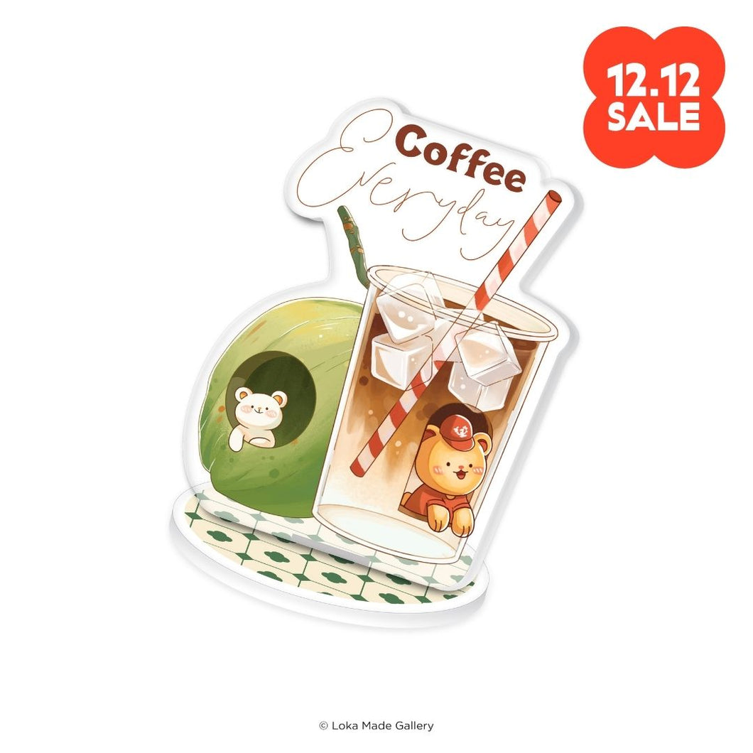 Coffeelogy 'Coffee Everyday' - Standee Clip Stamp